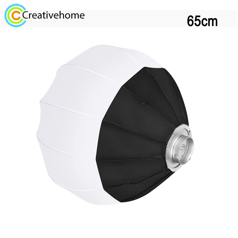 Photography Lighting With Flash - PULUZ 65cm Foldable Lantern Softbox Spherical