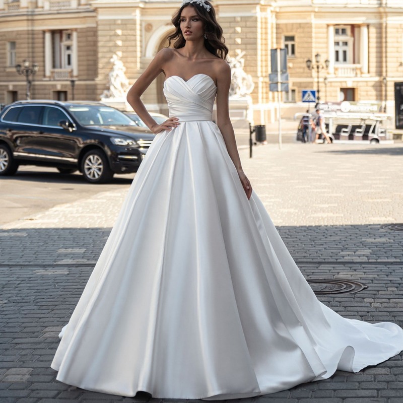 Photography Natural Lighting Basics - Satin Light Wedding Dress 2026 New