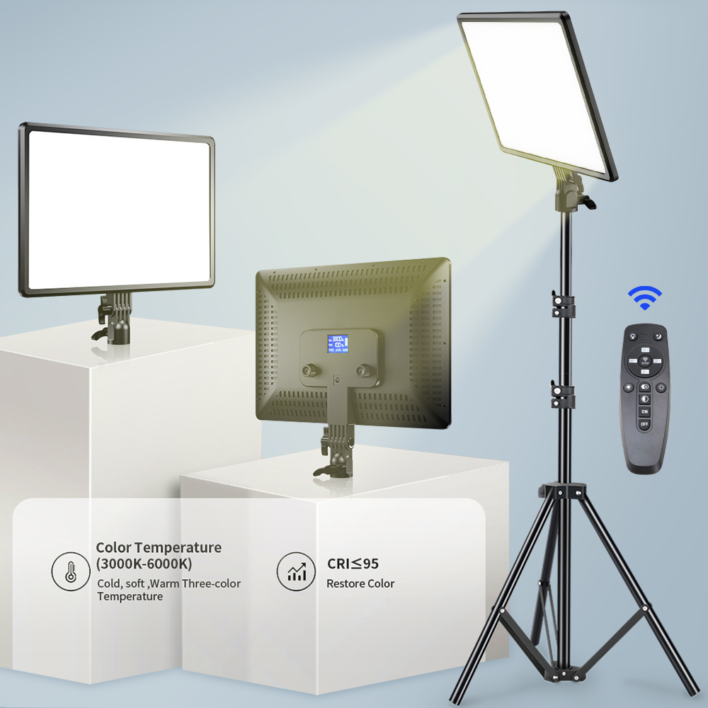 Photography Lighting Board - 10/14inch LED Video Light Panel Bi-Color