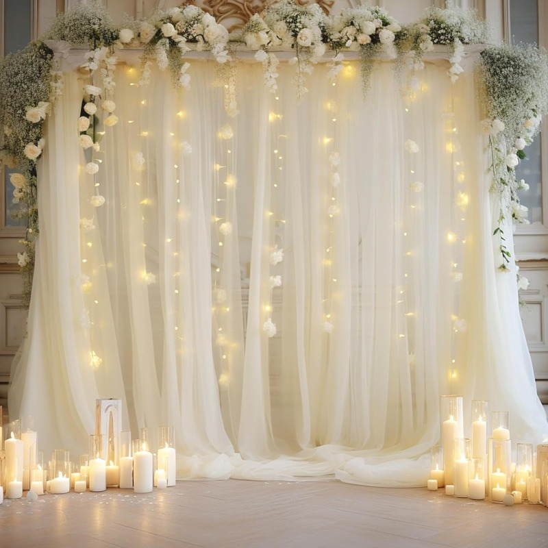 Photography Lighting Options - 3x3m Tulle Backdrop Curtains, Optional Curtains