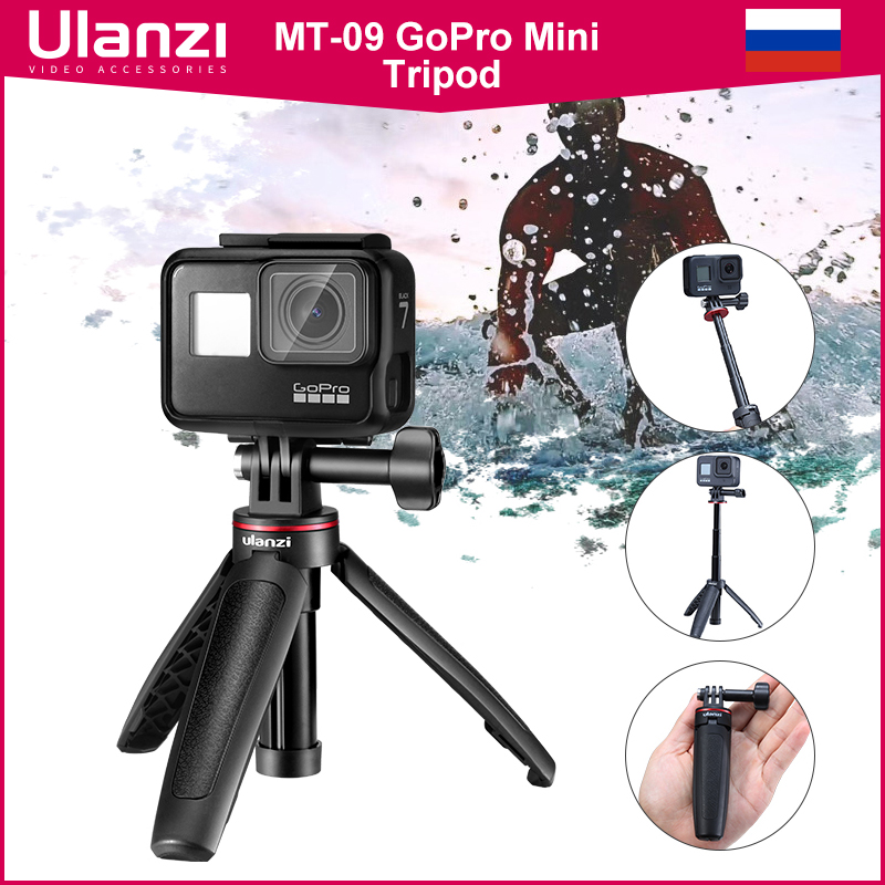 Gopro Action Camera Hero 12 Black - Ulanzi MT-09 Extend Gopro Vlog Tripod