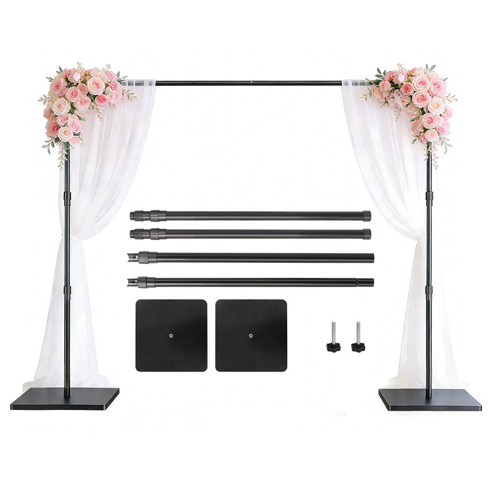 Photography Lighting Portrait - 2.4X3M Heavy Duty Background Backdrop Stand