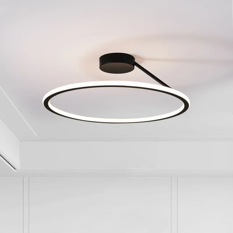 Photography Lighting For Food - Modern Simple Circle Led Chandelier for