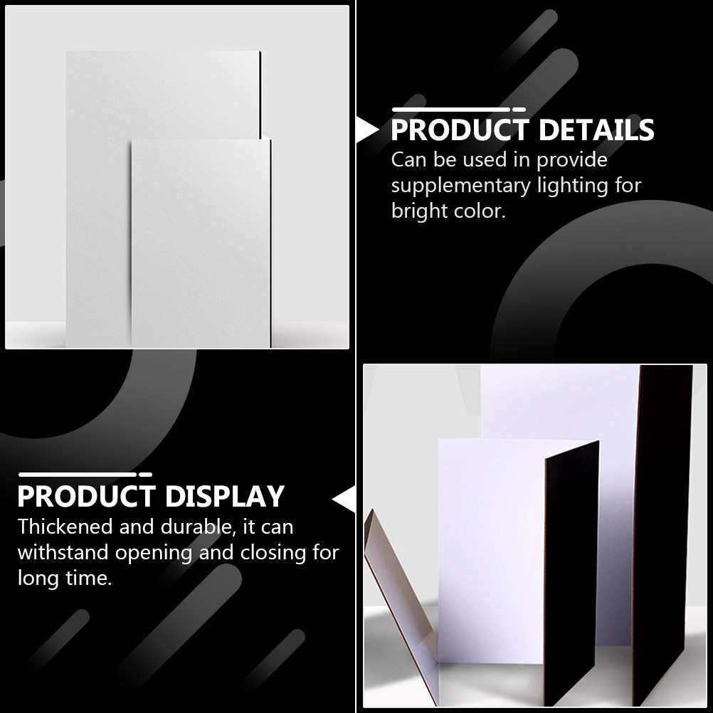 Photography Lighting Board - Black White Collapsible Reflector Board Photography