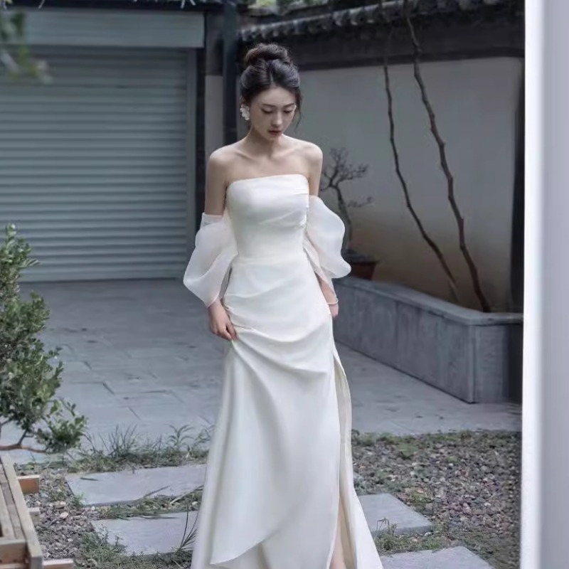 Photography Natural Lighting Basics - New Chinese Style Engagement Morning Gown