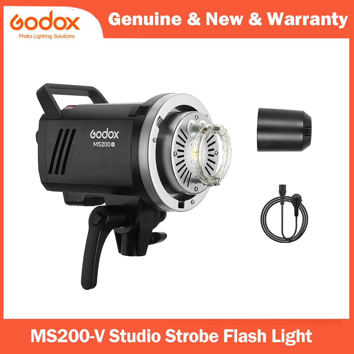 Photography Lighting Portrait - Godox MS200V Studio Strobe Flash Light