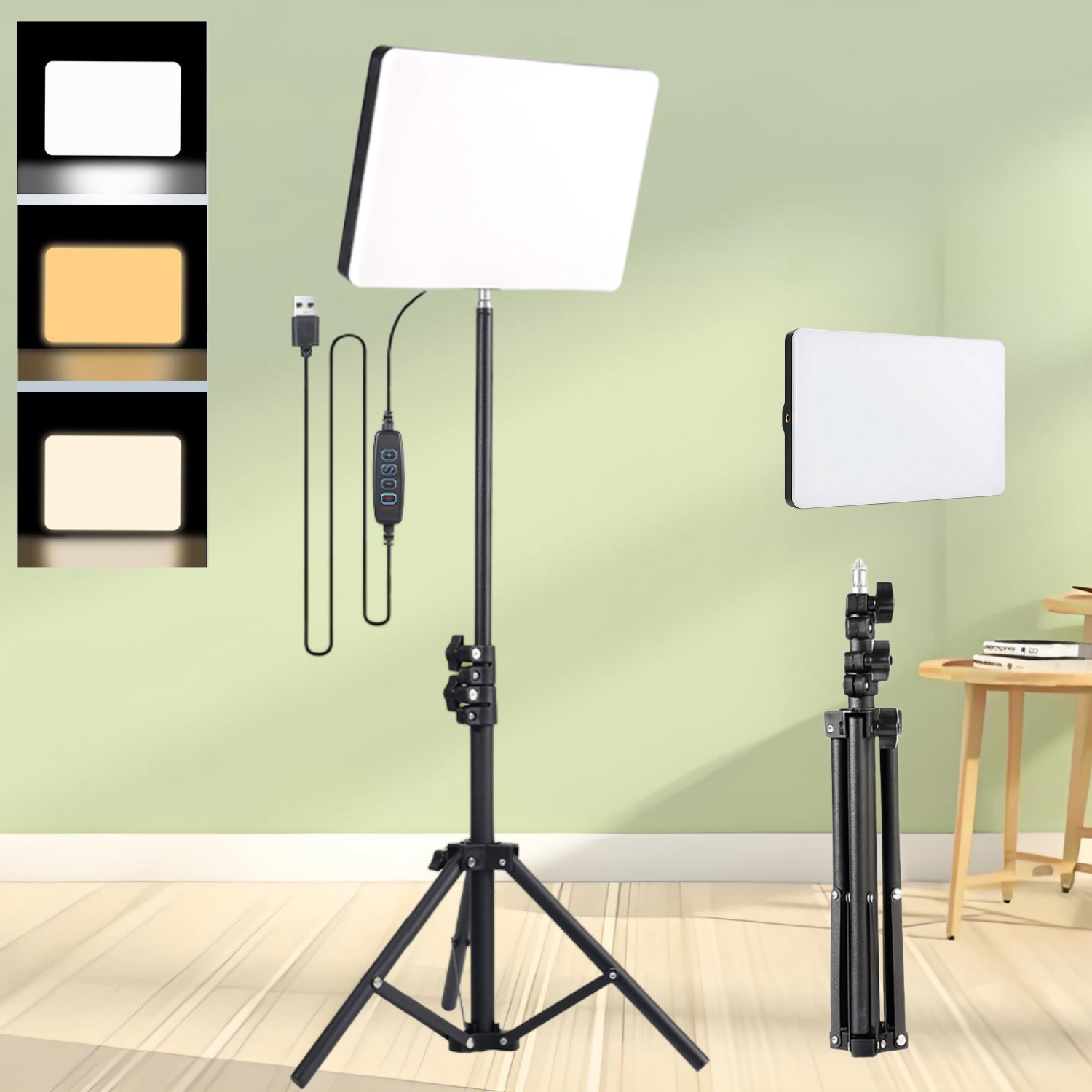 Photography Lighting Portrait - Live Streaming Ring Light Set: 10-Inch