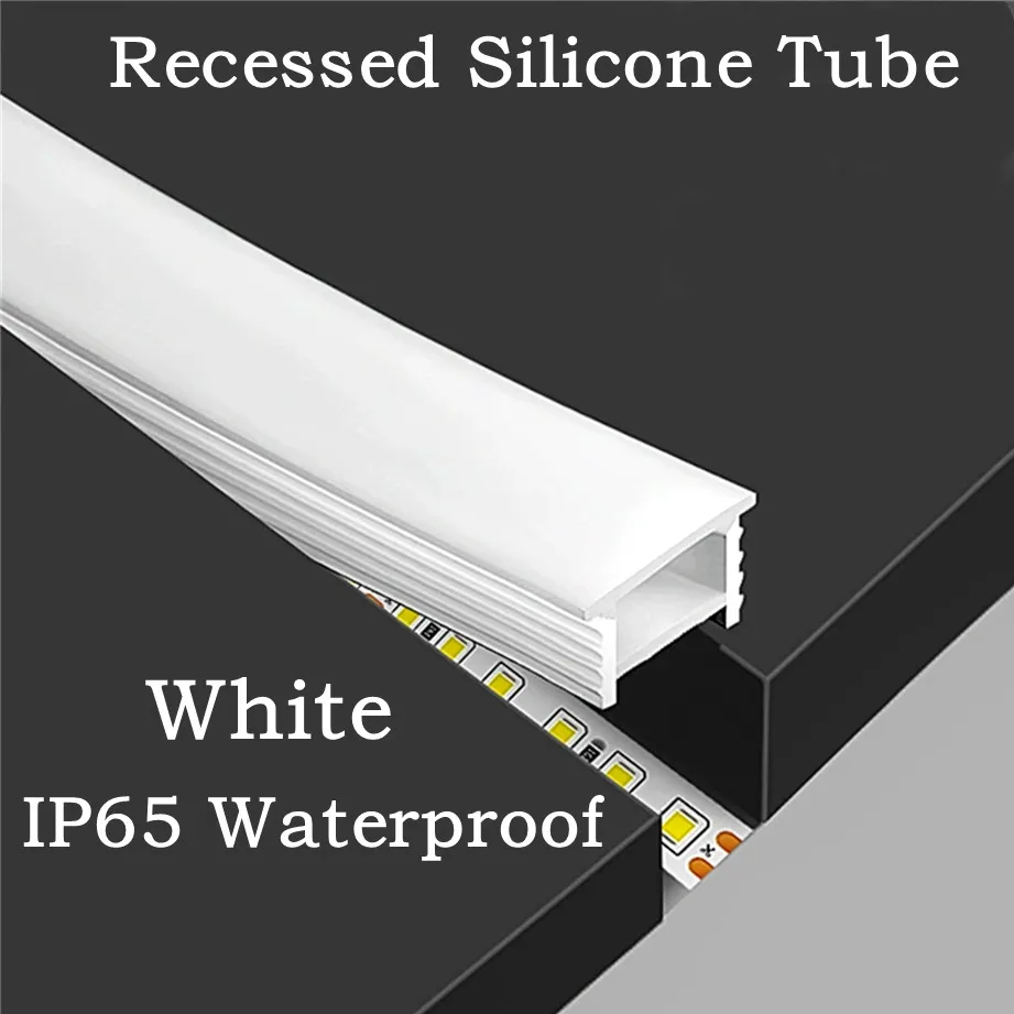 Recessed White Silicone Tube L - Diffusion Material Roll recension och pris