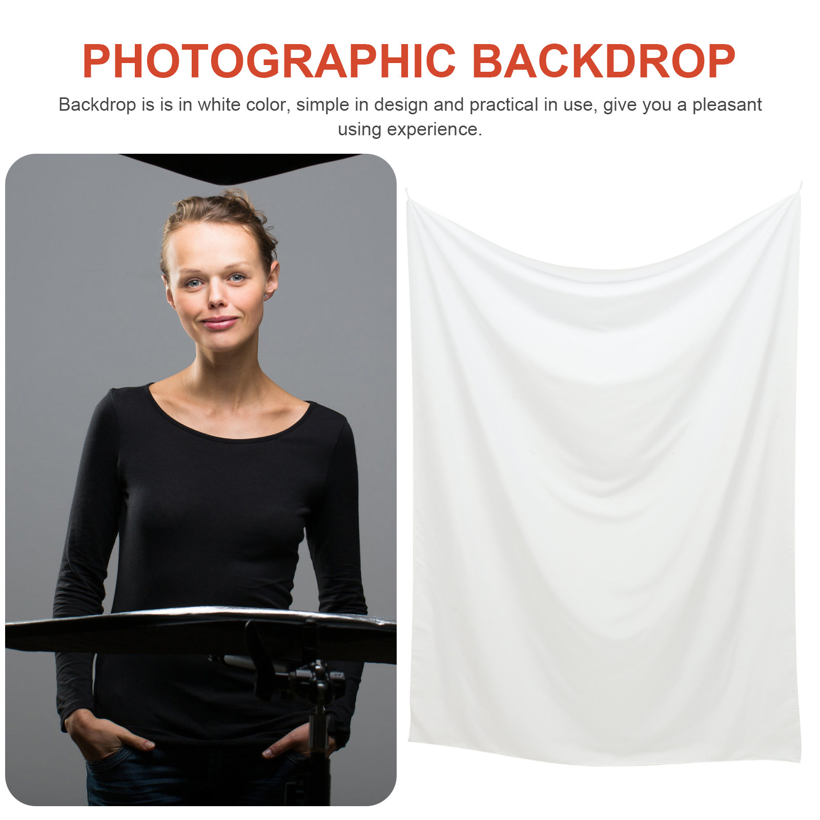 White Photo Backdrop Premium P - Photography Lighting White Background recension och pris