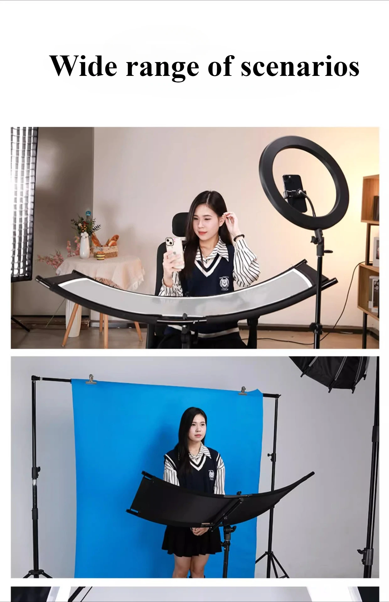 4-Color Cloth U-Type Reflector - Photography Types Of Lighting recension och pris