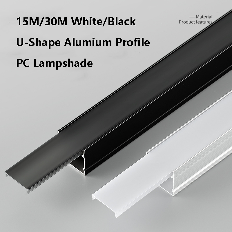 White/Black U-Shape Alumium Pr - Diffusion Material Roll recension och pris