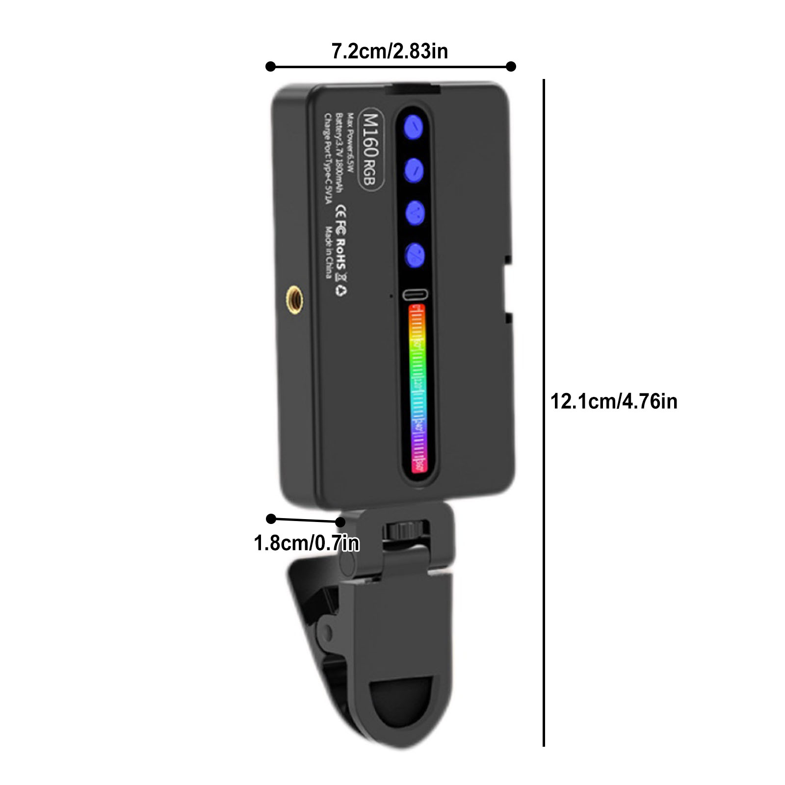 6.5W RGB LED Video Light 2700K - Photography Types Of Lighting recension och pris