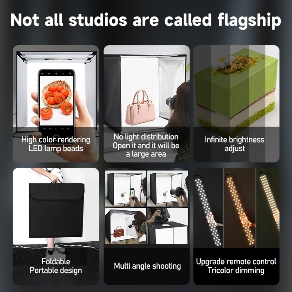 45/65cm LED Soft Light Box Min - Photography Lighting Board recension och pris