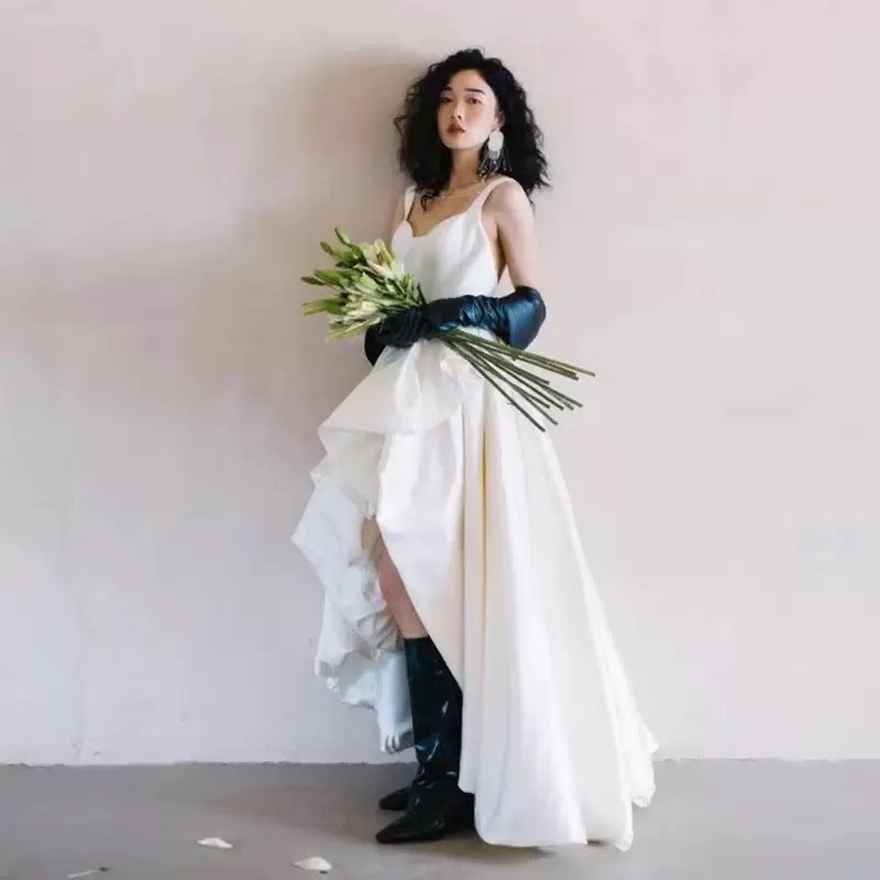 Strap Short Skirt Wedding Dres - Photography Natural Lighting Basics recension och pris