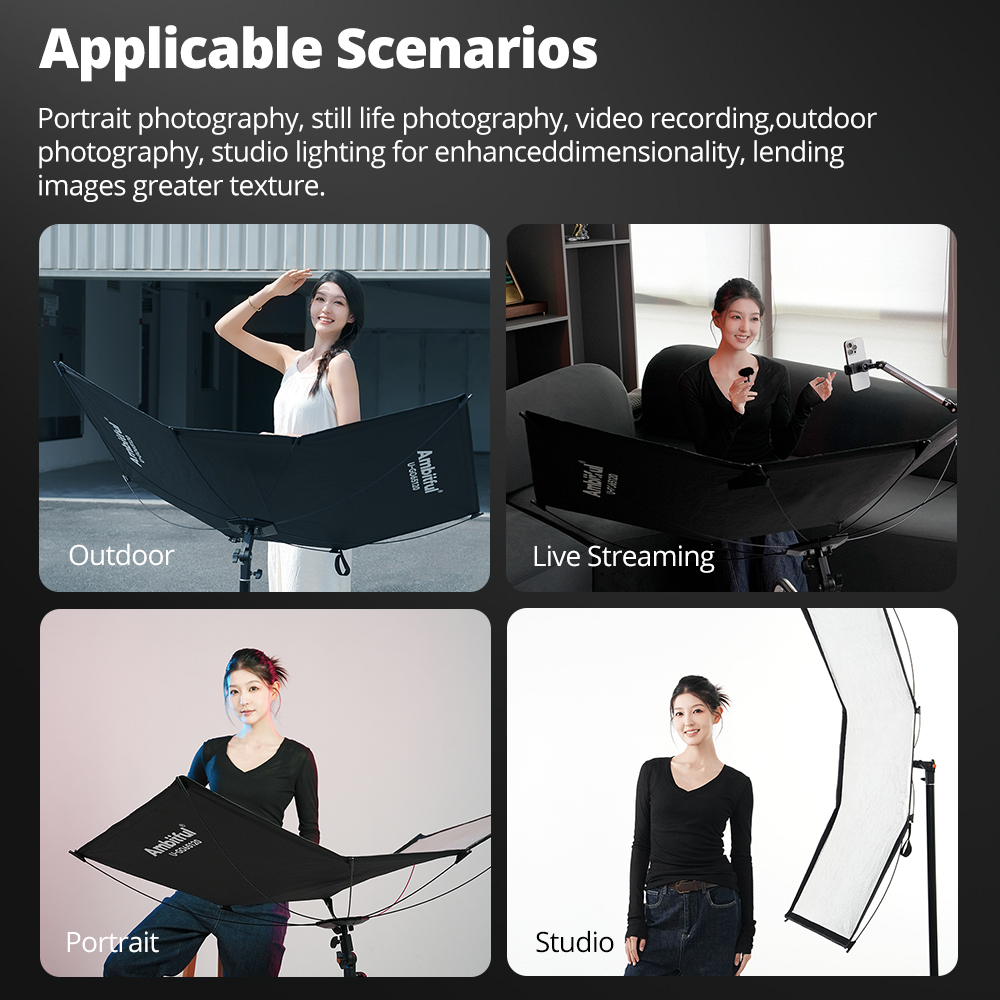 AMBITFUL 3in1 U-Type Light Dif - Photography Types Of Lighting recension och pris