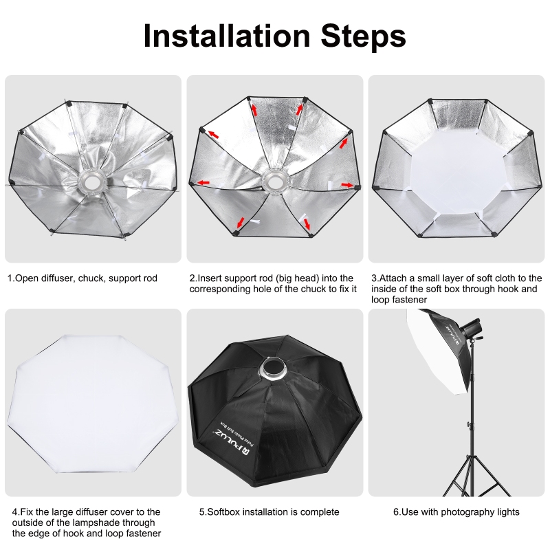 PULUZ 95cm Octagon Photography - Photography Lighting With Flash recension och pris