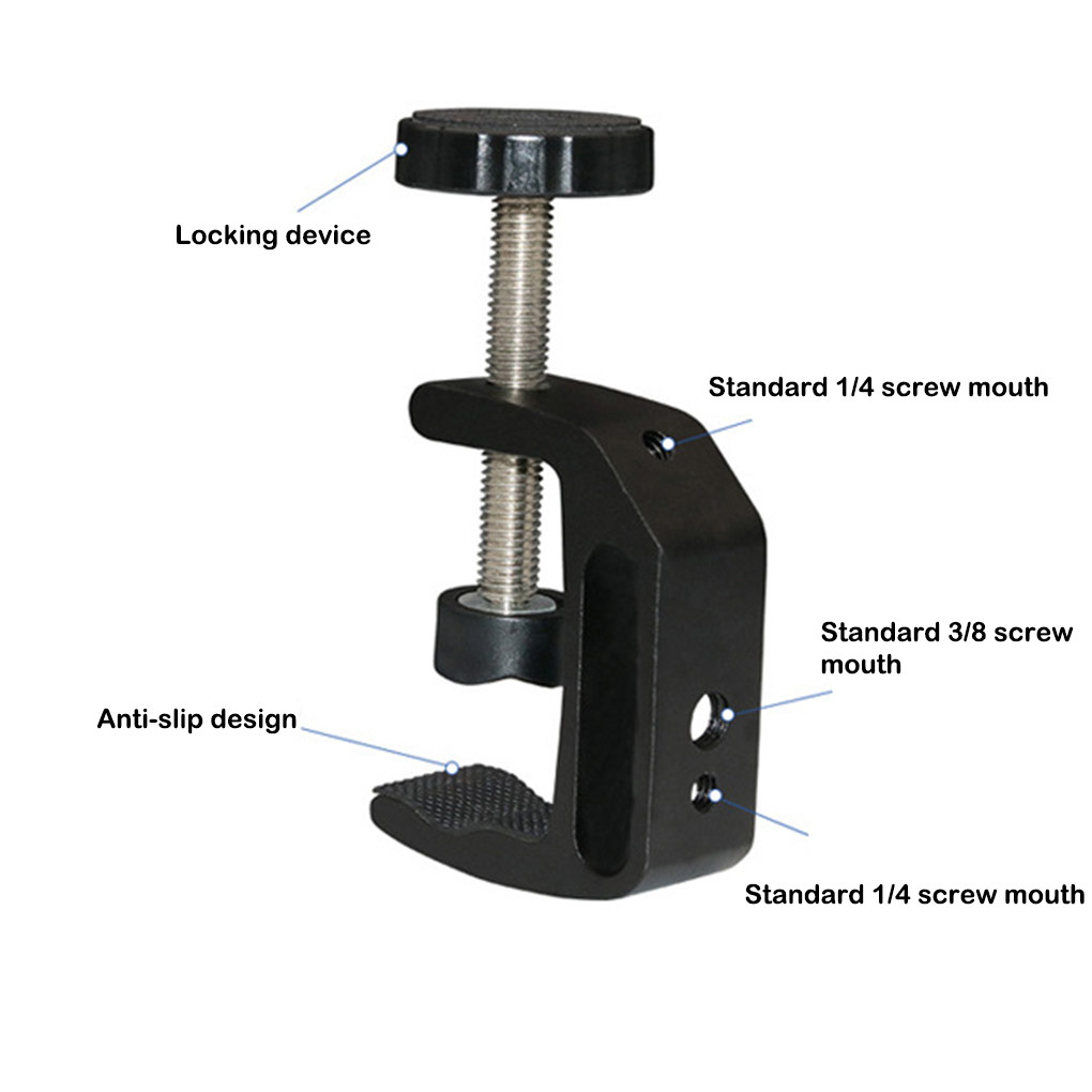 C- Shaped Clamp Aluminum Alloy - Photography Types Of Lighting recension och pris