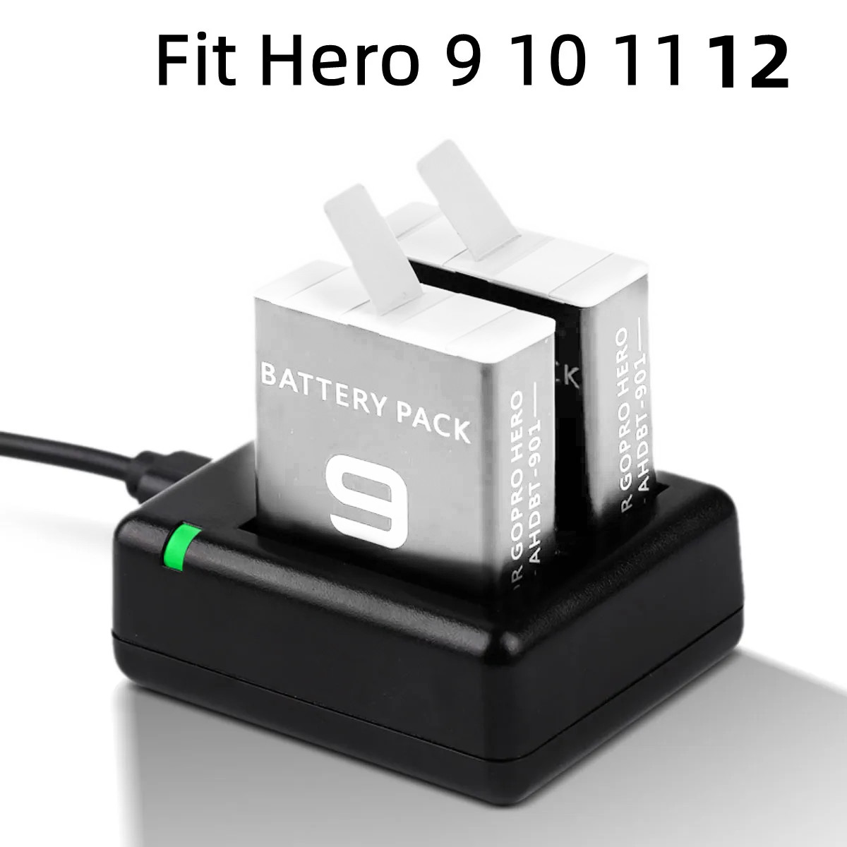 Go Pro 12 Dual Battery Charger - Gopro Action Camera Hero 12 Black recension och pris