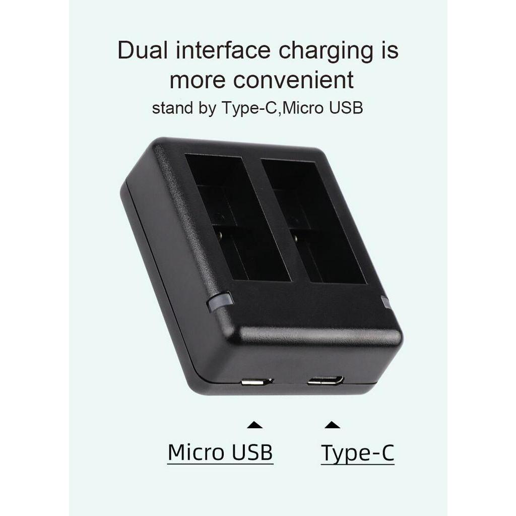 Go Pro 12 Dual Battery Charger - Gopro Action Camera Hero 12 Black recension och pris
