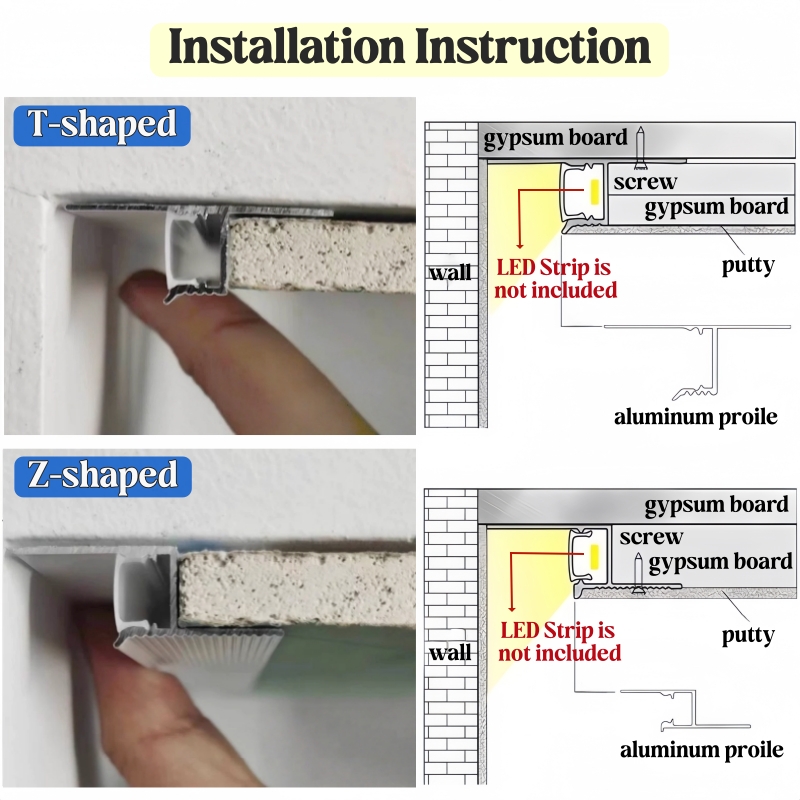 T/Z-Shaped Hidden Ceiling Gap  - Diffusion Material Roll recension och pris