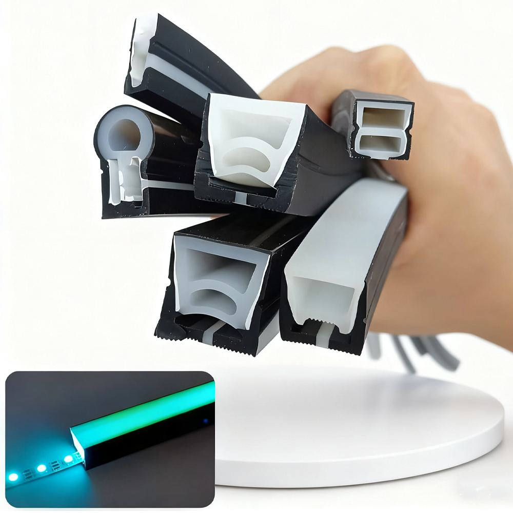 Black Silicone Tube LED Neon L - Diffusion Material Roll recension och pris