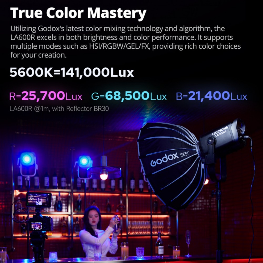 Godox LITEMONS LA600Bi LA600R  - Photography Lighting Portrait recension och pris